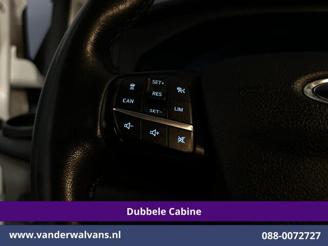 Ford TRANSIT CUSTOM 2.0 TDCI 130pk L2H1 Dubbele Cabine Euro6 Airco | 6-Zits | Camera | Apple Carplay | Xenon | Cruisecontrol Android Auto, 2800kg Trekhaak, Parkeersensoren, Verwarmde voorruit, Stoelverwarming, Achterklep