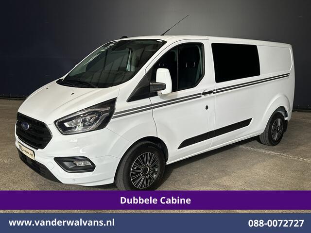 Ford TRANSIT CUSTOM 2.0 TDCI 130pk L2H1 Dubbele Cabine Euro6 Airco | 6-Zits | Camera | Apple Carplay | Xenon | Cruisecontrol Android Auto, 2800kg Trekhaak, Parkeersensoren, Verwarmde voorruit, Stoelverwarming, Achterklep