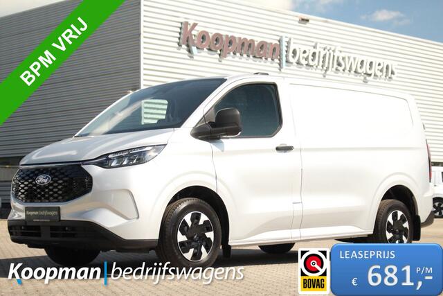 Ford TRANSIT CUSTOM E-Transit 320 L1H1 Trend | 71 kWh | 160kW/218pk | Camera | Carplay/Android | Cruise | Lease 681,- p/m