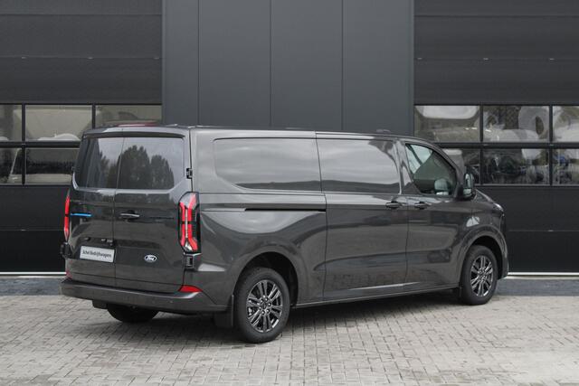 Ford TRANSIT CUSTOM E-Transit 340 L2H1 Limited 71 kWh 218pk | 2x Schuif | DDS LED | 360 Camera | B&O | ACC | Navi | Verwarmd stuurwiel | Elek trekhaak | AGR-stoel | Rijklaar
