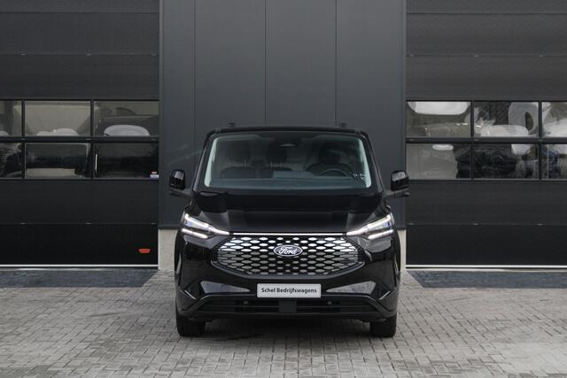 Ford TRANSIT CUSTOM E-Transit 340 L2H1 Limited 71 kWh 218pk | 2x Schuif | DDS LED | 360 Camera | B&O | ACC | Navi | Verwarmd stuurwiel | Elek trekhaak | AGR-stoel | Rijklaar