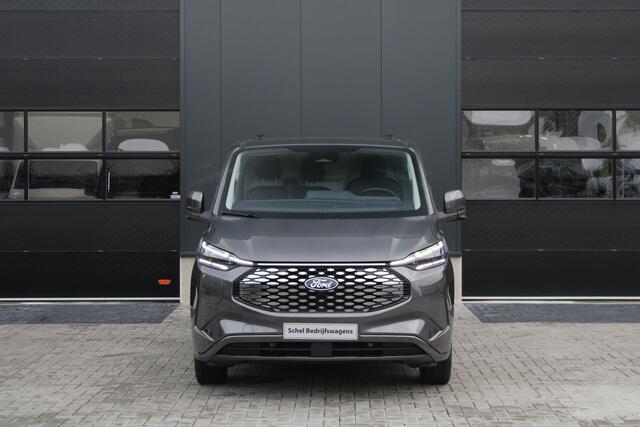 Ford TRANSIT CUSTOM E-Transit 340 L2H1 Limited 71 kWh 218pk | 2x Schuif | DDS LED | 360 Camera | B&O | ACC | Navi | Verwarmd stuurwiel | Elek trekhaak | AGR-stoel | Rijklaar