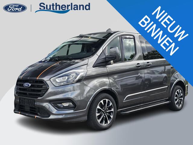 Ford TRANSIT CUSTOM 320 2.0 TDCI L1H1 Sport DC | 185pk Automaat | Geen BTW Geen BPM | Marge! | Camera | Stoelverwarming | Half leder | Trekhaak | PDC v+ a etc.