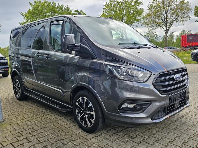 Ford TRANSIT CUSTOM 320 2.0 TDCI L1H1 Sport DC | 185pk Automaat | Geen BTW Geen BPM | Marge! | Camera | Stoelverwarming | Half leder | Trekhaak | PDC v+ a etc.