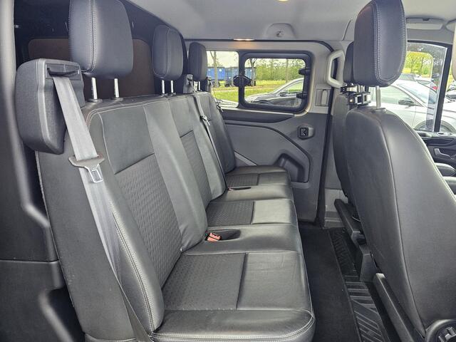 Ford TRANSIT CUSTOM 320 2.0 TDCI L1H1 Sport DC | 185pk Automaat | Geen BTW Geen BPM | Marge! | Camera | Stoelverwarming | Half leder | Trekhaak | PDC v+ a etc.
