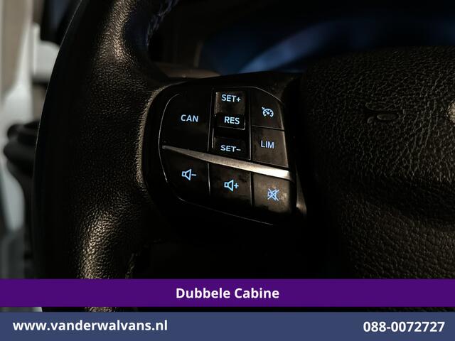 Ford TRANSIT CUSTOM 2.0 TDCI 170pk L2H1 Dubbele Cabine Euro6 ** Rijklaar direct rijden ** Airco | 6-Zits | Camera | Navigatie | LED | Apple Carplay Android Auto, Cruisecontrol, Stoelverwarming, Verwarmde voorruit, Parkeersensoren, 2800kg trekvermogen, Dakdragers