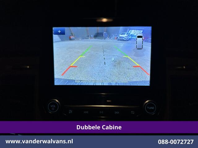 Ford TRANSIT CUSTOM 2.0 TDCI 170pk L2H1 Dubbele Cabine Euro6 ** Rijklaar direct rijden ** Airco | 6-Zits | Camera | Navigatie | LED | Apple Carplay Android Auto, Cruisecontrol, Stoelverwarming, Verwarmde voorruit, Parkeersensoren, 2800kg trekvermogen, Dakdragers