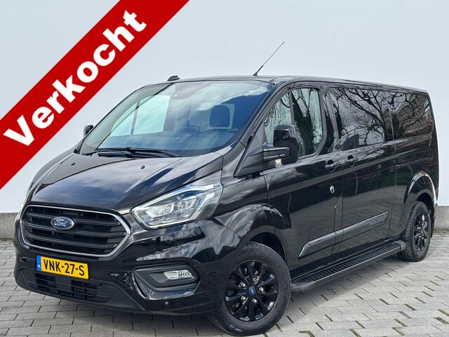 Ford TRANSIT CUSTOM 320 2.0 TDCI L2H1 Platinum Edition AUT DC | Trekhaak | 100% dealer onderhouden | Leder | Treeplanken | Stoelverwarming | Dubbele Cabine