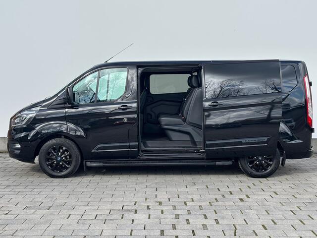 Ford TRANSIT CUSTOM 320 2.0 TDCI L2H1 Platinum Edition AUT DC | Trekhaak | 100% dealer onderhouden | Leder | Treeplanken | Stoelverwarming | Dubbele Cabine