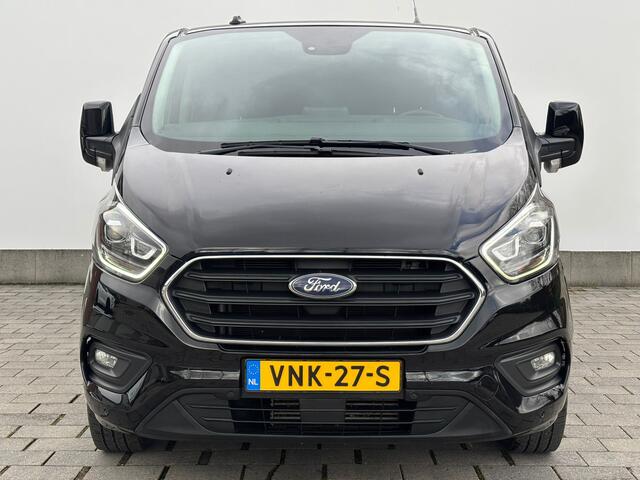 Ford TRANSIT CUSTOM 320 2.0 TDCI L2H1 Platinum Edition AUT DC | Trekhaak | 100% dealer onderhouden | Leder | Treeplanken | Stoelverwarming | Dubbele Cabine