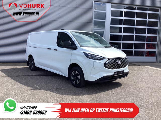 Ford TRANSIT CUSTOM E-Transit 71 kWh L2 360 km WLTP Garantie t/m 2028/ LED/ Snellader/ Standkachel/ Stoelverw./ Stuurverw./ Carplay/ Camera/ PDC/ Climate/ Cruise