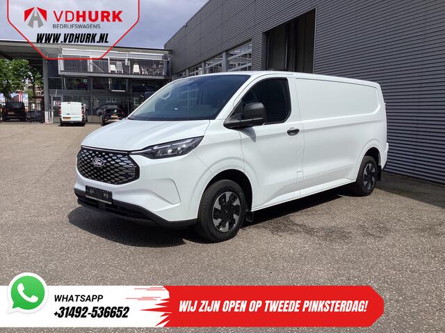 Ford TRANSIT CUSTOM E-Transit 71 kWh L2 360 km WLTP Garantie t/m 2028/ LED/ Snellader/ Standkachel/ Stoelverw./ Stuurverw./ Carplay/ Camera/ PDC/ Climate/ Cruise