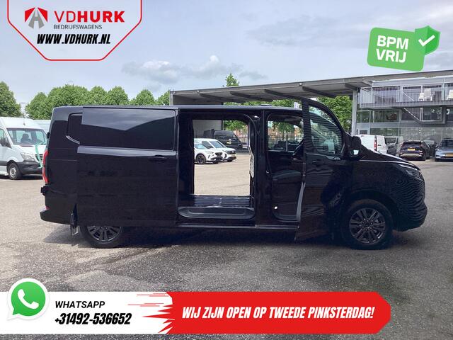 Ford TRANSIT CUSTOM E-Transit 71 kWh 218 pk 340 km WLTP L2 Limited Garantie t/m 2028/ 2x Elek.Schuif/ 2.3t Trekverm./ Snellader/ B&O/ Adapt.Cruise/ Standkachel/ Carplay/ 360 Camera/ Trekhaak