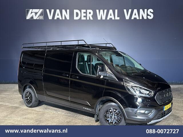 Ford TRANSIT CUSTOM 2.0 TDCI 131pk L2H1 Trail Edition Euro6 Airco | Imperiaal | Camera | Navigatie | 2800kg Trekhaak | LED Apple Carplay, Cruisecontrol, Stoelverwarming, Verwarmde voorruit, Leder, LM velgen, Parkeersensoren, Bijrijdersbank