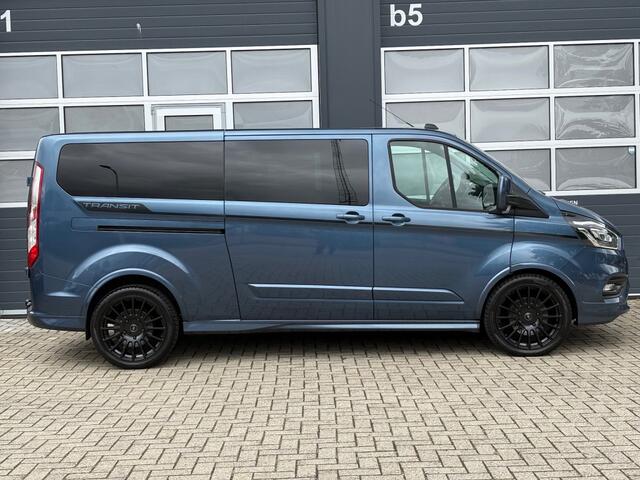 Ford TRANSIT CUSTOM Sport 2.0 TDCI 185PK Lang Dubbelcabine/ 2x schuifdeur / LED / Stoelverwarming / Navi / Carplay / Cruise / Airco / Camera / PDC /