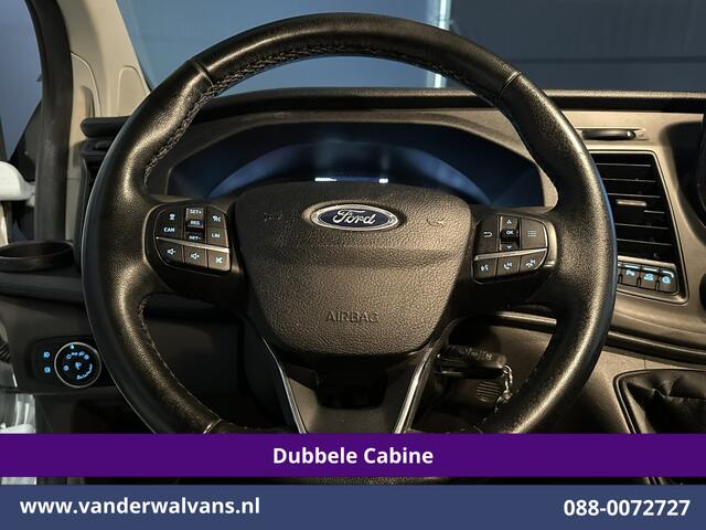 Ford TRANSIT CUSTOM 2.0 TDCI 170pk L2H1 Dubbele Cabine Euro6 Airco | 5-zits | Camera | Xenon | Navigatie | Cruisecontrol Android Auto, Parkeersensoren, Stoelverwarming, Verwarmde Voorruit, 2800kg trekvermogen