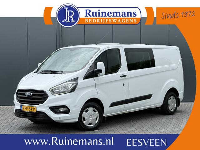 Ford TRANSIT CUSTOM 2.0 TDCI / L2H1 / DUBBELE CABINE / 1e EIG. / INRICHTING / TREKHAAK / CAMERA / 6-PERS.