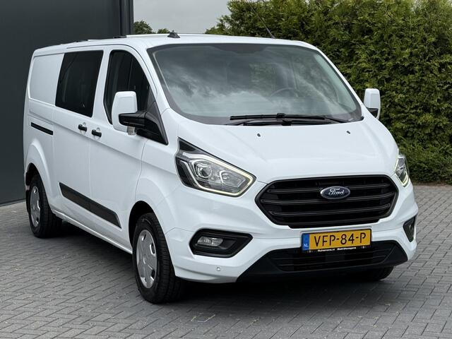 Ford TRANSIT CUSTOM 2.0 TDCI / L2H1 / DUBBELE CABINE / 1e EIG. / INRICHTING / TREKHAAK / CAMERA / 6-PERS.