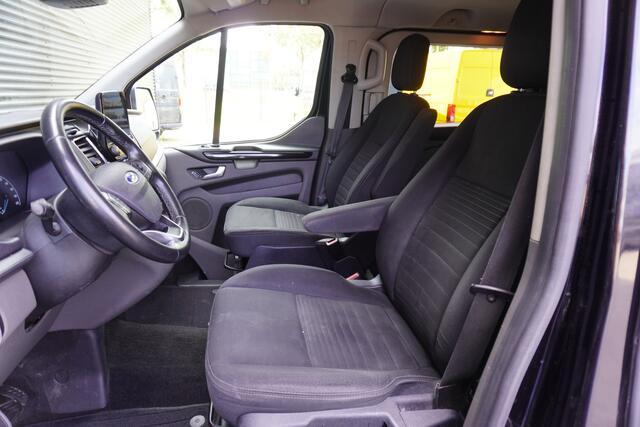 Ford TRANSIT CUSTOM 130pk Automaat L2H1 Limited Raptor gril Dubbele cabine 2x Schuifdeur Apple Carplay Camera Navigatie Trekhaak Cruise control Imperiaal