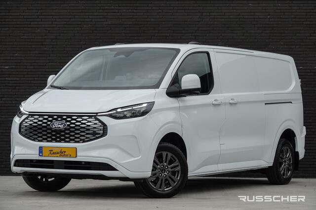 Ford TRANSIT CUSTOM E-Transit L2H1 218Pk Aut. | Elektrisch | Limited 340 | 2xSchuifdeur | 360° Camera | 17'' | Frozen White