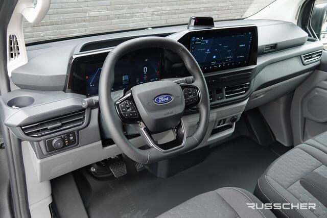 Ford TRANSIT CUSTOM E-Transit L2H1 218Pk Aut. | Elektrisch | Limited 340 | 2xSchuifdeur | Spoilerpack | 360° Camera | 19'' | Magnetic Grey
