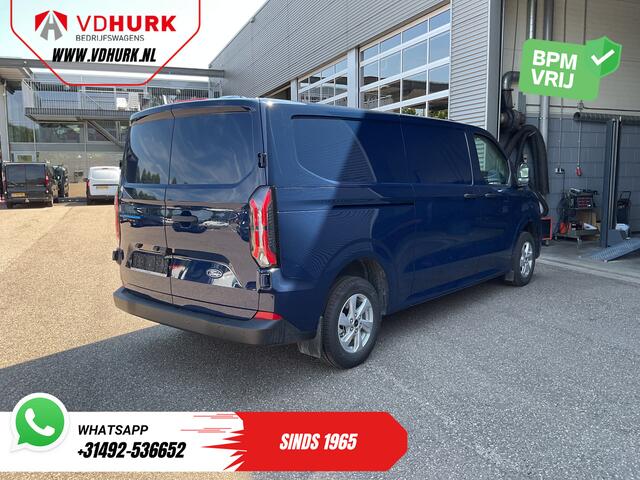 Ford TRANSIT CUSTOM E-Transit L2 71 Kwh 370 km WLTP Garantie t/m 06-'29/ LED/ Snellader/ Standkachel/ Stoelverw./ Stuurverw./ Carplay/ Camera/ PDC/ Climate/ Cruise/ 16"LMV