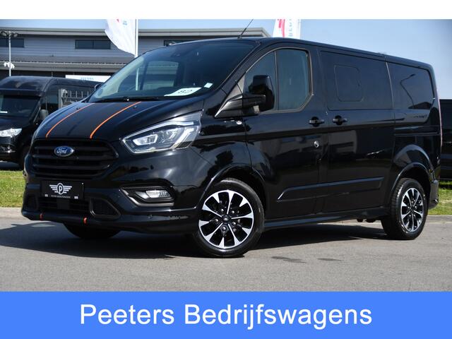 Ford TRANSIT CUSTOM 310 2.0 TDCI L1H1 Sport DC Camera, Cruise, Carplay, 170pk, LED, 2 x Schuifdeur, Trekhaak, Leder, Stoelverwarming,