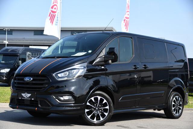 Ford TRANSIT CUSTOM 310 2.0 TDCI L1H1 Sport DC Camera, Cruise, Carplay, 170pk, LED, 2 x Schuifdeur, Trekhaak, Leder, Stoelverwarming,