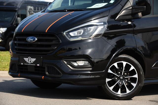 Ford TRANSIT CUSTOM 310 2.0 TDCI L1H1 Sport DC Camera, Cruise, Carplay, 170pk, LED, 2 x Schuifdeur, Trekhaak, Leder, Stoelverwarming,