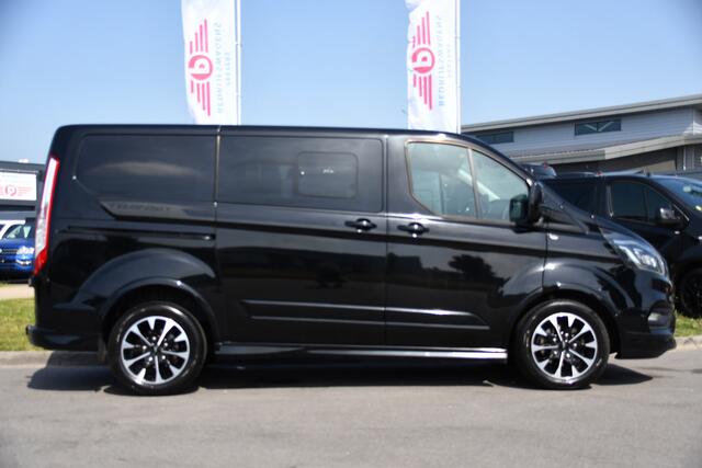Ford TRANSIT CUSTOM 310 2.0 TDCI L1H1 Sport DC Camera, Cruise, Carplay, 170pk, LED, 2 x Schuifdeur, Trekhaak, Leder, Stoelverwarming,
