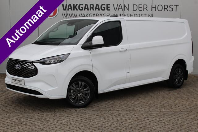 Ford TRANSIT CUSTOM E-Transit ELEKTRISCH 320 L2H1 Limited 65 kWh 218 pk Meerprijs 17" lichtmetalen wielen ¤. 1.500,- Autm. airco, stoel-, spiegel- en voorraamverw., camera, trekhaak, cruise cntrl, navigatie by Apple Carplay/ Android auto, telefoonvoorb., LED verl. etc.