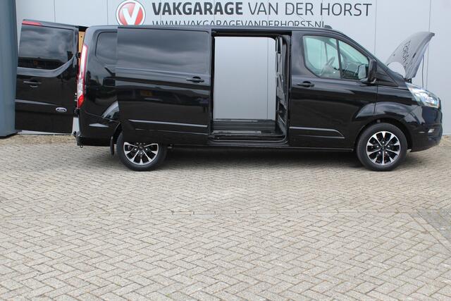 Ford TRANSIT CUSTOM 300 2.0-170pk TDCI L2H1 Limited AUTOMAAT ! Luxe bedrijfswagen die u nog jaren van dienst kan zijn. Airco, camera, stoel- en voorraamverw., schuifd. li+re., cruise cntrl, 17" LM wln, trekhaak, 3-zits,, navigatie, telefoonvoorb. etc.