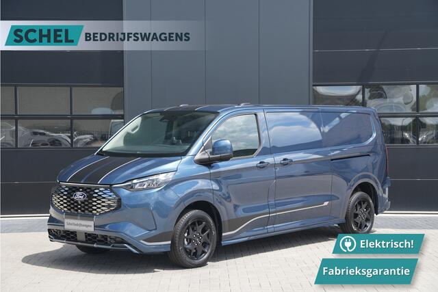 Ford TRANSIT CUSTOM E-Transit 320 L2H1 Sport 71 kWh 218pk - 2x Schuif - Stoel/Stuurverwarming - Cruise - Keyless - Rijklaar