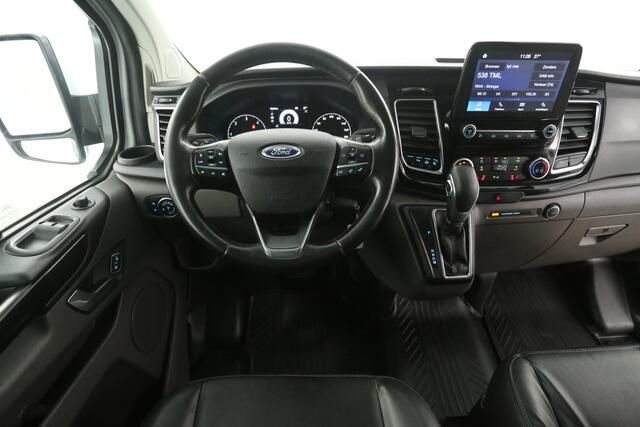 Ford TRANSIT CUSTOM 2.0 TDCI L1H1 Sport 185PK | Automaat | Airco | Cruise | Camera | Carplay | 3 Zits | 2xSchuifdeur | Trekhaak