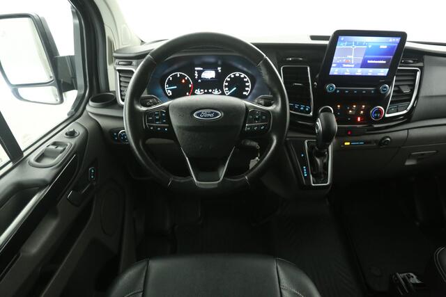 Ford TRANSIT CUSTOM 2.0 TDCI L2H1 Platinum Edition | Marge | Dubbele Cabine | Aut. | Airco | Camera | Cruise | 2xSchuifdeur | Carplay | Trekhaak