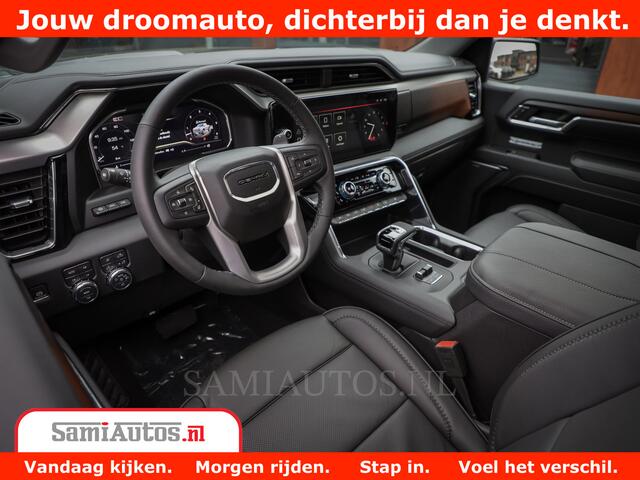 GMC SIERRA DENALI 6.2 V8 426PK Full Option | De Meest Luxe Pick-Up in zijn Klasse | Comfortabele Dubbele Cabine met Royale 5 Zitplaatsen | BPM vrij | Nu Leverbaar uit Voorraad | Voorraad Nr 433794