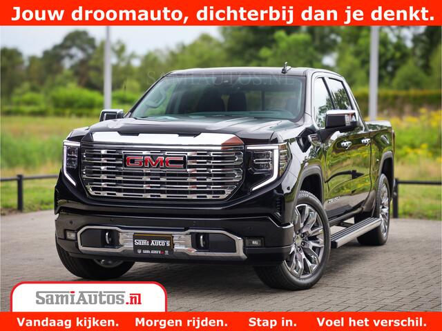 GMC SIERRA DENALI | All-In Prijs | 6,2 V8 Full Option | De Meest Luxe Pick-Up in zijn Klasse | Comfortabele Dubbele Cabine met Royale 5 Zitplaatsen | BPM vrij | Nu Leverbaar uit Voorraad | Voorraad Nr 4420