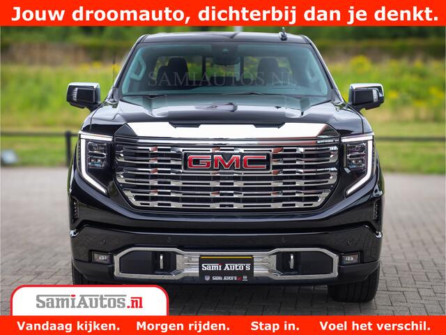 GMC SIERRA DENALI | All-In Prijs | 6,2 V8 Full Option | De Meest Luxe Pick-Up in zijn Klasse | Comfortabele Dubbele Cabine met Royale 5 Zitplaatsen | BPM vrij | Nu Leverbaar uit Voorraad | Voorraad Nr 4420