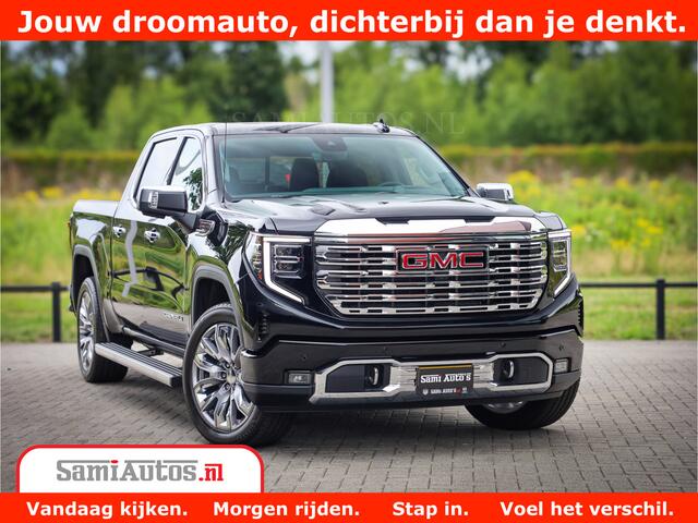 GMC SIERRA DENALI | All-In Prijs | 6,2 V8 Full Option | De Meest Luxe Pick-Up in zijn Klasse | Comfortabele Dubbele Cabine met Royale 5 Zitplaatsen | BPM vrij | Nu Leverbaar uit Voorraad | Voorraad Nr 4420