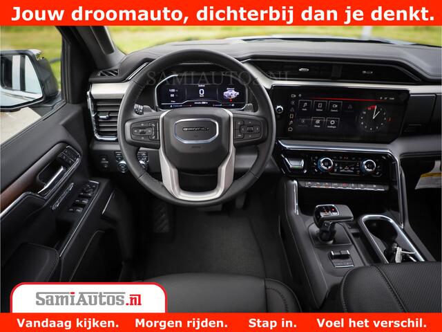 GMC SIERRA DENALI | All-In Prijs | 6,2 V8 Full Option | De Meest Luxe Pick-Up in zijn Klasse | Comfortabele Dubbele Cabine met Royale 5 Zitplaatsen | BPM vrij | Nu Leverbaar uit Voorraad | Voorraad Nr 4420