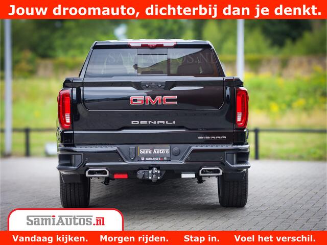 GMC SIERRA DENALI | All-In Prijs | 6,2 V8 Full Option | De Meest Luxe Pick-Up in zijn Klasse | Comfortabele Dubbele Cabine met Royale 5 Zitplaatsen | BPM vrij | Nu Leverbaar uit Voorraad | Voorraad Nr 4420
