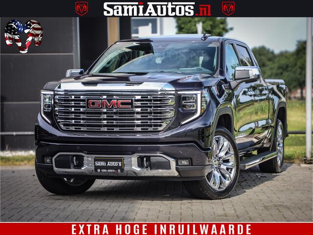 GMC SIERRA DENALI | All-In Prijs | 6,2 V8 Full Option | De Meest Luxe Pick-Up in zijn Klasse | Comfortabele Dubbele Cabine met Royale 5 Zitplaatsen | BPM vrij | Nu Leverbaar uit Voorraad | Voorraad Nr 420229