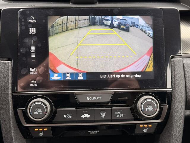 Honda CIVIC 1.0 i-VTEC 130 PK Elegance, 6-BAK, AIRCO(CLIMA), CRUISE CONTROL, STOELVERWARMING, ACHTERUITRIJCAMERA, PARKEERSENSOREN V+A, GROOT NAVI, BLUETOOTH-MULTIMEDIASYSTEEM, 4X ELEK-RAMEN, ISOFIX, LM-VELGEN, CENT-VERGRENDELING