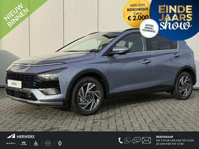 Hyundai Bayon 1.0 T-GDI Premium / 1000 Voordeel / Dodehoekdetectie / Stoel- & Stuurverwarming / Achteruitrijcamera / Climate Control / Cruise Control /