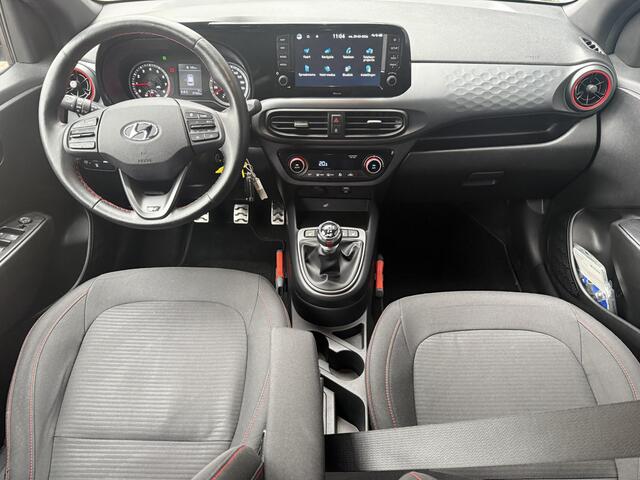 Hyundai I 10 1.0 T-GDI N Line 5-zits 100pk / Dealer Onderhouden / Eerste Eigenaar / Stoel+Stuur Verwarming / Navigatie / 16'' LM Velgen / Apple Carplay&Android Auto / Cruise /