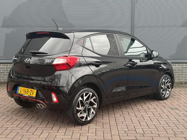 Hyundai I 10 1.0 T-GDI N Line 5-zits 100pk / Dealer Onderhouden / Eerste Eigenaar / Stoel+Stuur Verwarming / Navigatie / 16'' LM Velgen / Apple Carplay&Android Auto / Cruise /
