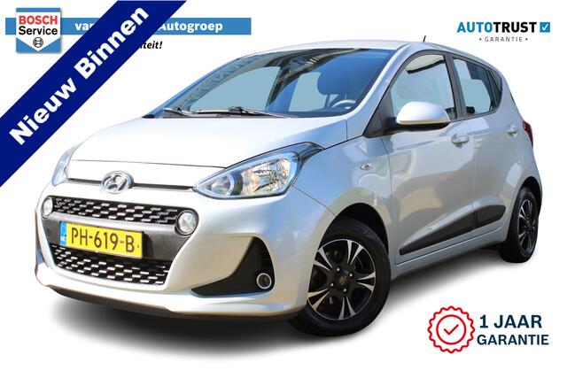 Hyundai I 10 1.0i Go! | Incl. 12 maanden Garantie | Cruise controle | Apple CarPlay/Android Auto | Climate controle | Start/stop systeem | Centrale deurvergrendeling | Elektrische ramen V+A | Radio | Bluetooth | Isofix | Origineel NL Auto | NAP |