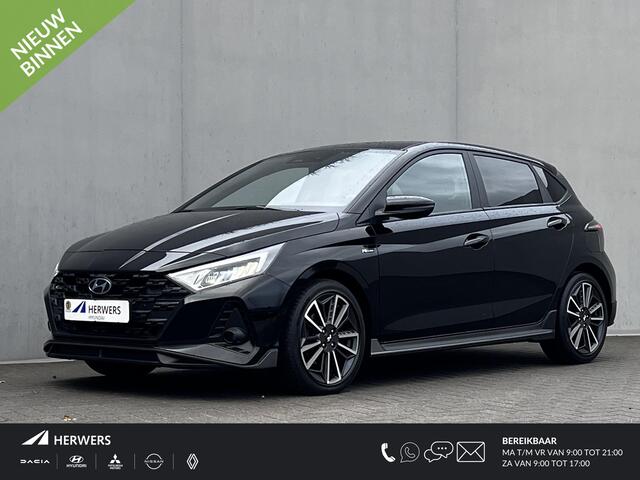Hyundai I 20 1.0 T-GDI N Line 100 pk / Fabrieksgarantie tot 09-2027** / Navigatie / Apple Carplay Android / Stuur- en stoelverwarming / 17" LM wielen / Winterwielenset tegen meerprijs ¤ 499 /