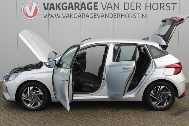 Hyundai I 20 1.0-100pk T-GDI Comfort. Correct nette en subliem rijdende wagen ! Airco, navigatie, telefoonvoorb., cruise control, LM wielen, lane assist, metallic lak, digitaal dashboard, Apple carplay/Android auto, DAB radio etc.