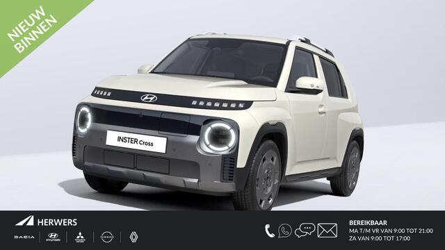 Hyundai INSTER Cross Sky Plus 49 kWh / ¤3000,- inruilvoordeel / Schuif-kantel dak / Navigatie / Apple & Android carplay / levertijd 3 maanden /
